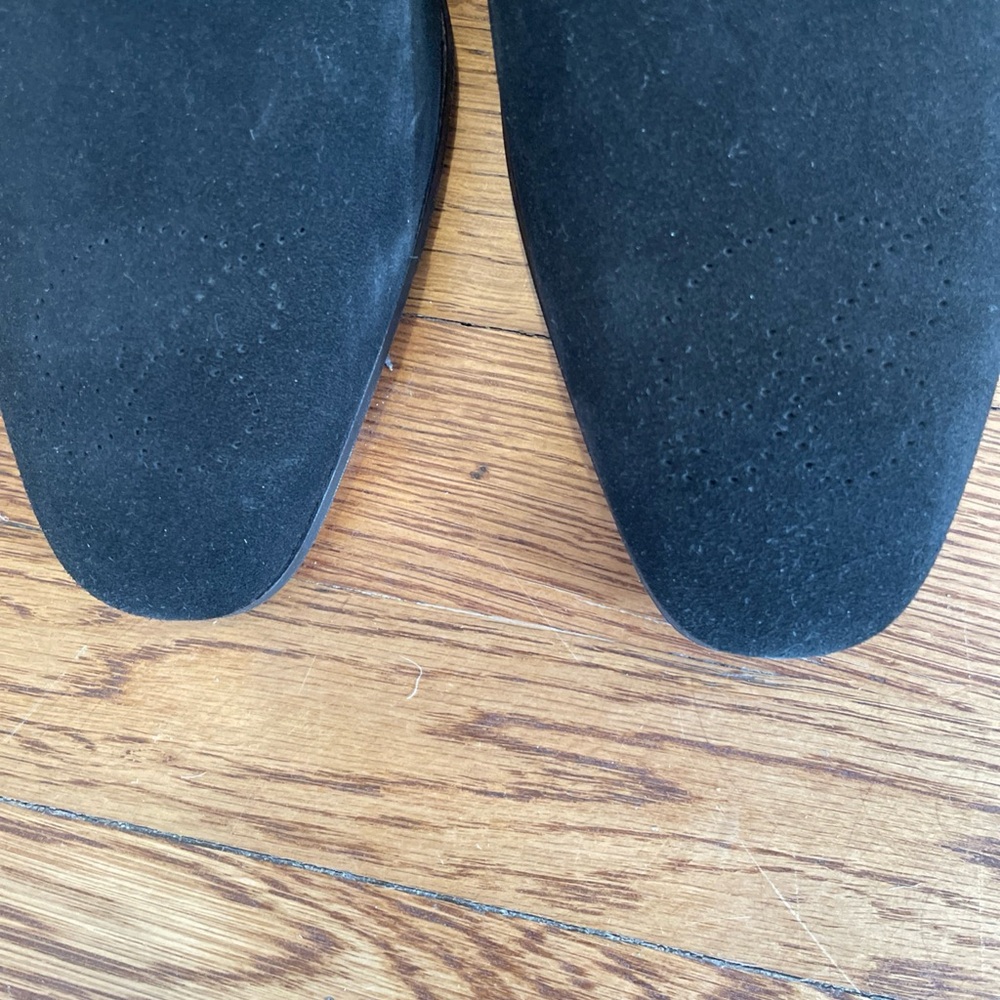 Bijan Black Suede Slip-On Loafers - Picture 6 of 9